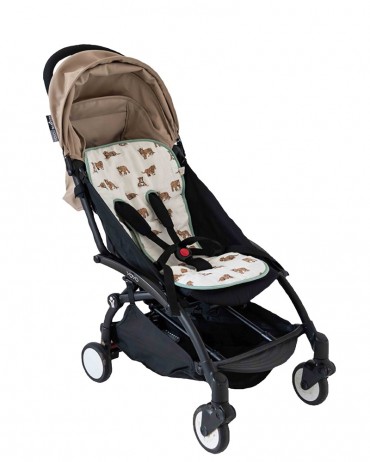 Stroller cushion with tiger pattern