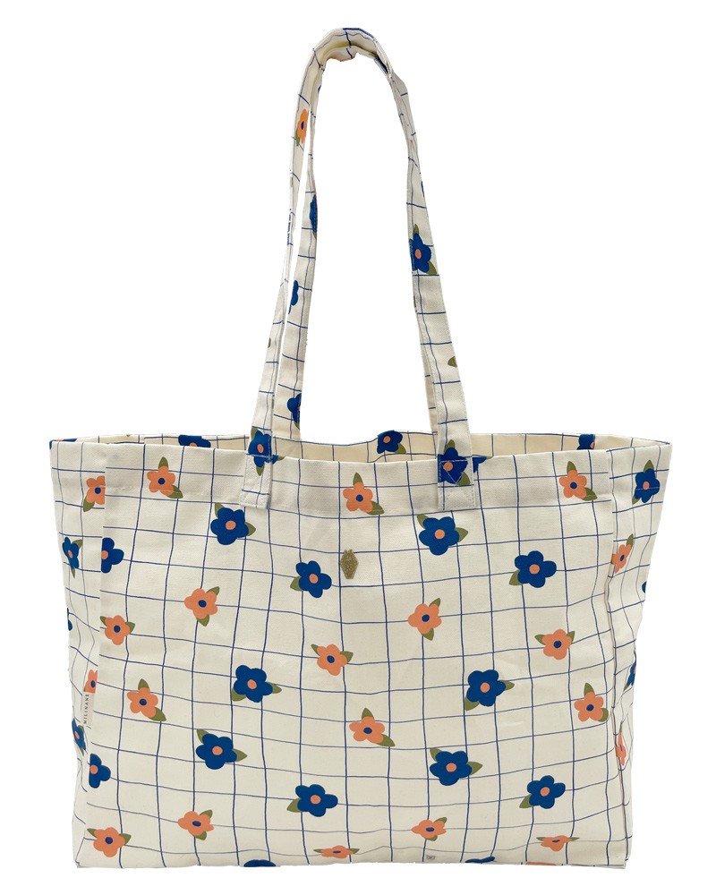 large tote bag daisy flower