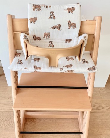 Tiger High chair cushion milinane