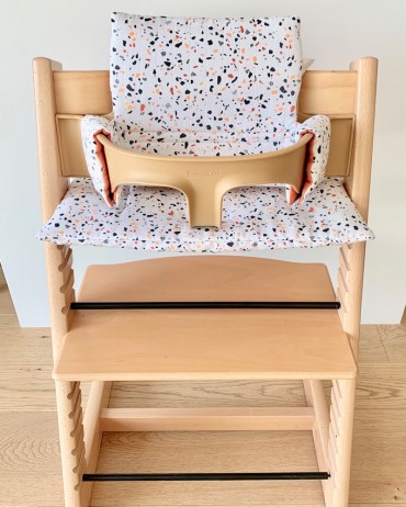 High Terrazzo and Rust Chair cushion milinane